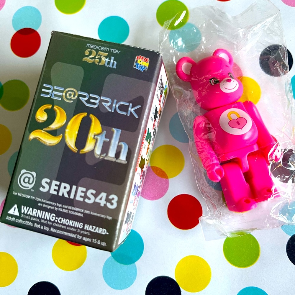 Secret Bear CareBear Be@rbrick 100% 20th series 43 pink /unopened